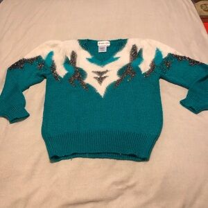 Vintage 80s Franco Valeri Angora blend sweater size S